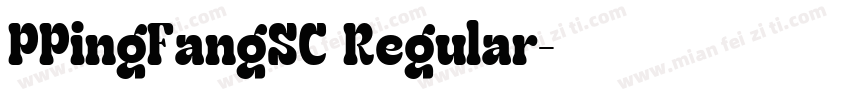 PPingFangSC Regular字体转换